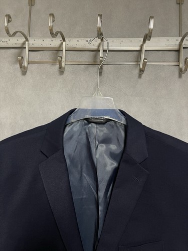 Beverly Hills Polo Club Suit Men 50L Navy Blue 2 B Career 43X28 Pants Luxury - Picture 10 of 21