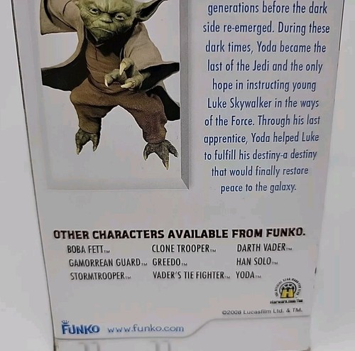 STAR WARS 2008 YODA Bobble Head by FUNKO Lucasfilm NIB - Picture 7 of 20