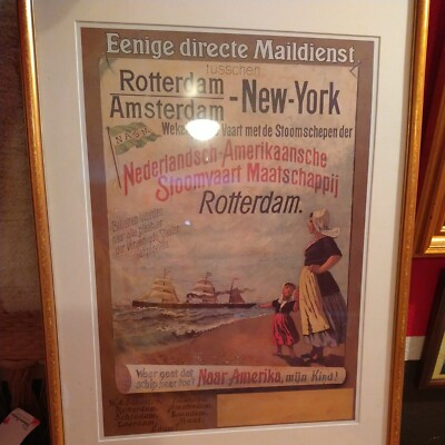Vintage Eenige Directe Maildienst Poster Print Custom Framed 27'' by 18.5''