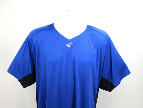 Maglietta Easton M10 Homeplate Baseball Activewear da uomo taglia XL blu collo a V - Foto 4 di 8