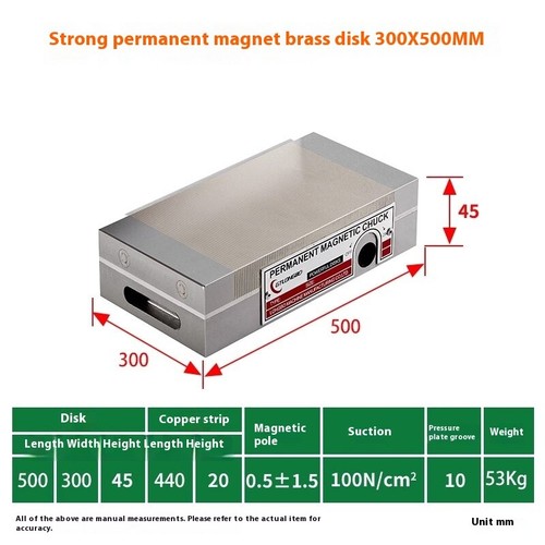 Permanentmagnetfutter für Flachschleifmaschinen Bearbeitung Werkstückbefestigungen - Bild 27 von 28
