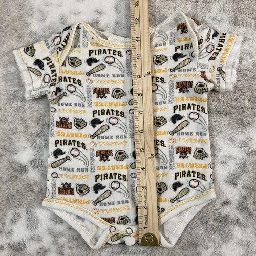 Pittsburgh Pirates Official MLB Baseball 1-piece Jumpsuit 0-3 month Baby Clothes - Picture 4 of 5