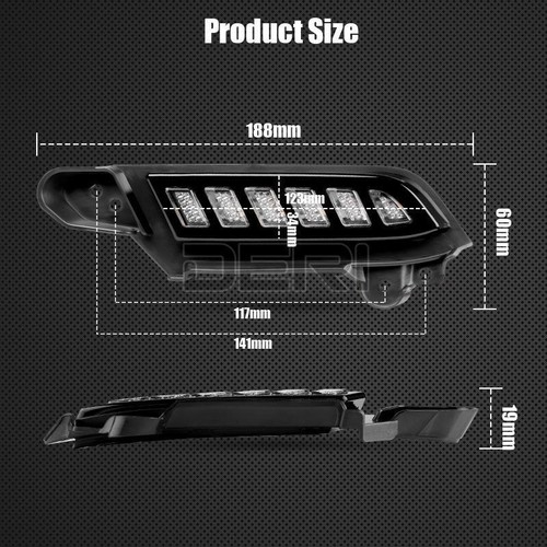 Luz de circulación diurna LED DRL luz antiniebla señal de giro para Toyota Tacoma 2016-2022 - Imagen 3 de 9