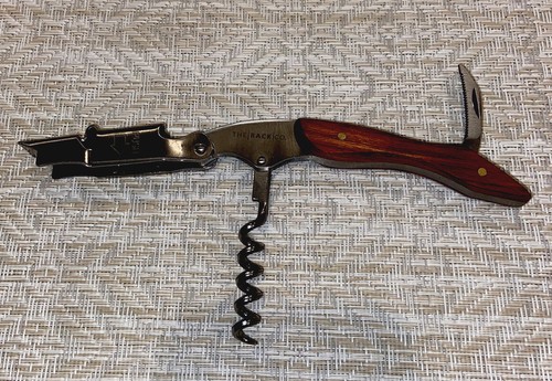 Korkenzieher Weinflaschenöffner Kellner Schlüssel Korkenzieher Folienschneider Holz Servierer Geschenk - Bild 2 von 2