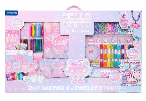 Hello Kitty 50th Anniversary 2-in-1 Sketch and Jewelry Studio, 400+ Teile