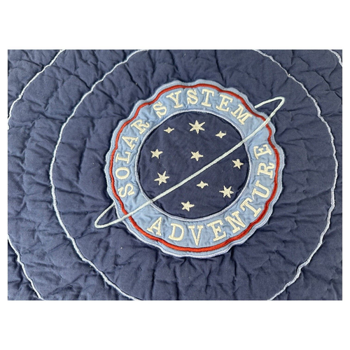 2 CRATE & BARREL KIDS Solar System Adventure Pillow Shams 26" x 18" Quilted Set - Picture 6 of 14