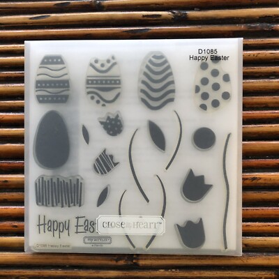 Happy Easter D1085 Close To My Heart eggs grass tulips spring April