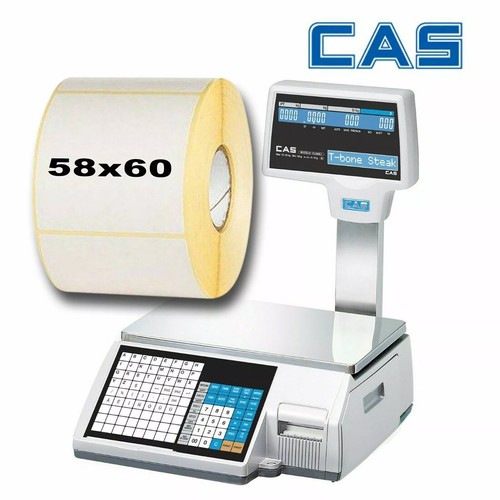 Waagenetiketten 58x60mm - CAS Dibal, Bizerba, Avery Berkel - 5/10/20/40 Rollen 500 - Bild 4 von 13