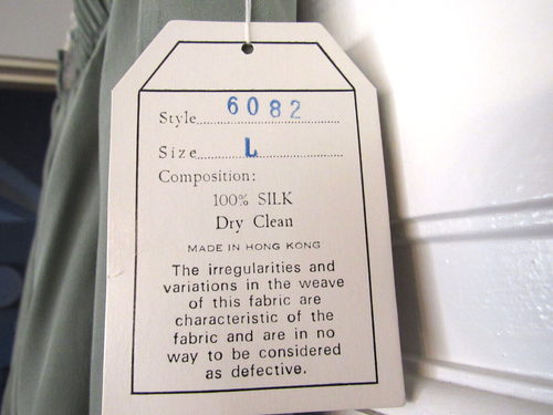 Vintage 80s Neiman Marcus 2 pc Green Silk Skirt Suit - Jacket w Skirt (KD-24) - Picture 11 of 12