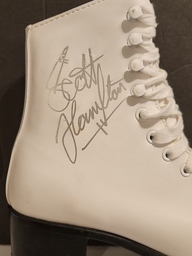 Patín sobre hielo firmado por Scott Hamilton medallista de oro olímpico CAMPEÓN 4 VECES JSA -  - Imagen 3 de 10