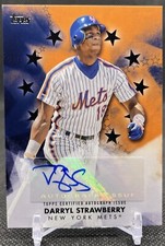 2024 Topps DARRYL STRAWBERRY Baseball Stars Autograph Black /199! New York Mets