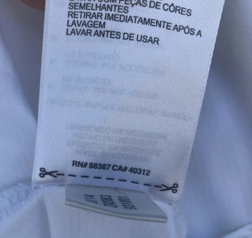 Adidas Climalite Golf Shirt Size X-Large XL Mens Polo White 88387 - Picture 10 of 10