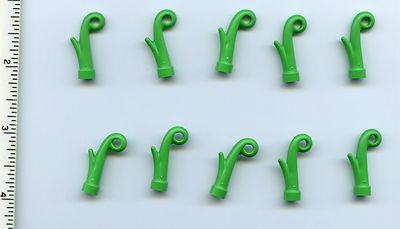 LEGO x 10 Bright Green Plant Grass Stem NEW Friends Chima Disney Princess