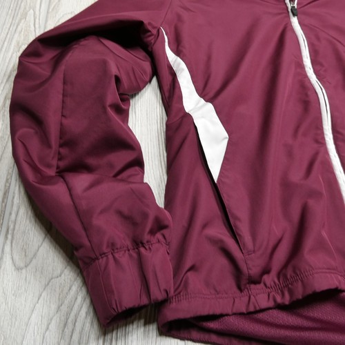 Under Armour Jacket Adult Small Burgundy Full Zip Track Windbreaker Running Mens - Picture 5 of 13