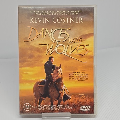 Dances with Wolves (DVD, 1990) Kevin Costner Mary Mcdonnell Graham Greene Rodney - Picture 1 of 2