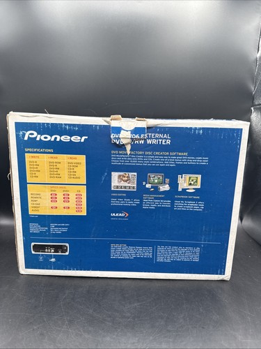 Pioneer DVR-S706 Usb Connection External Dvd CD Writer Drive w/ Power READ - Picture 2 of 12