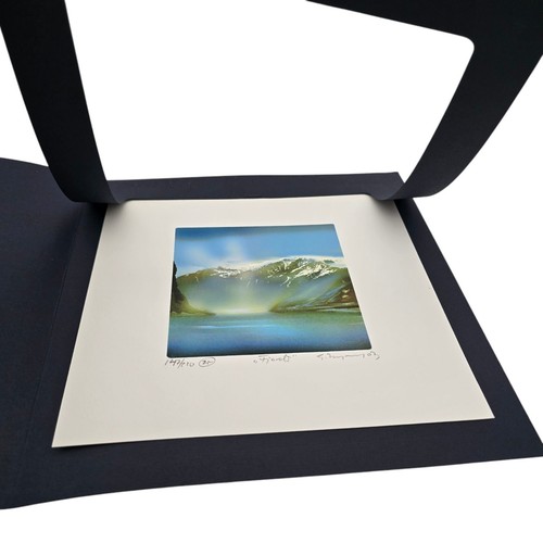 Xavier Degans Lithograph Print Sined And Numbered 147/210 Unframed Mountain View - Picture 6 of 8