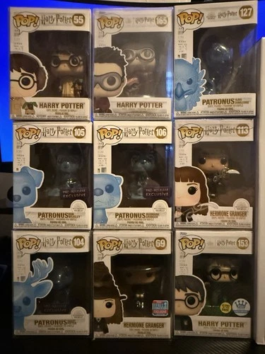 Funko Pop Harry Potter Collectible Hermione Granger And Patronus 9 Total.