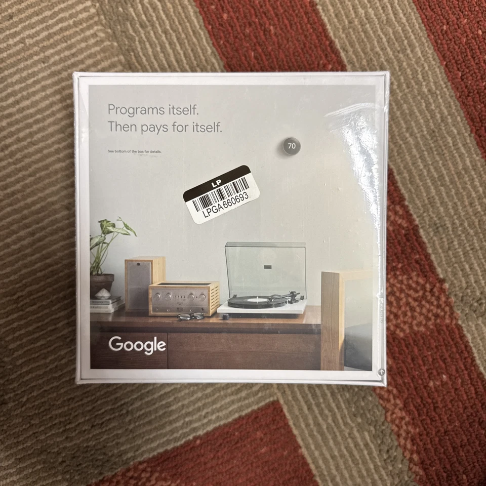 Google T3007ES Nest 3rd Gen Learning WIFI Thermostat Stainless Steel New sealed - Image 3 of 3