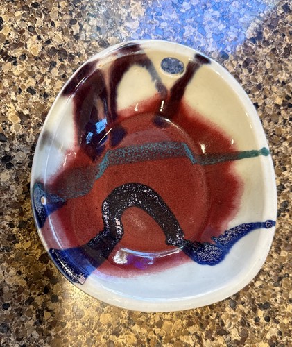 Scargo Pottery Cape Cod Bowl Harry Holl Cape Cod Vtg Mid Century MCM Signed 2X - Picture 2 of 14
