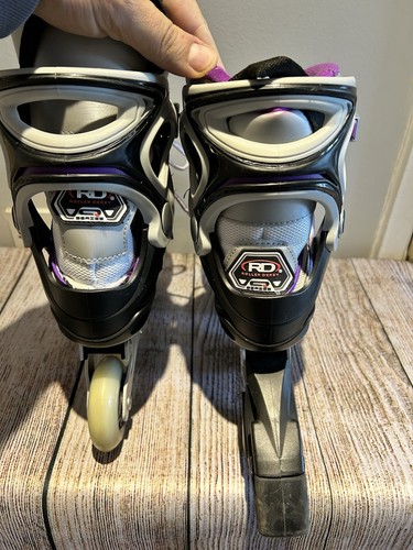 Roller Derby Aerio Q-80 Adult’s Inline Skates UK 9 Black Purple 80mm ABEC-9 - Bild 15 von 18