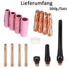16pcs Practical Welding Torch Accessories Kit for Argon Welding Copper Tools