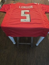 NEW ATLANTA FALCONS DRAKE LONDON SIGNED AUTO SEWN JERSEY, BECKETT WITNESSED