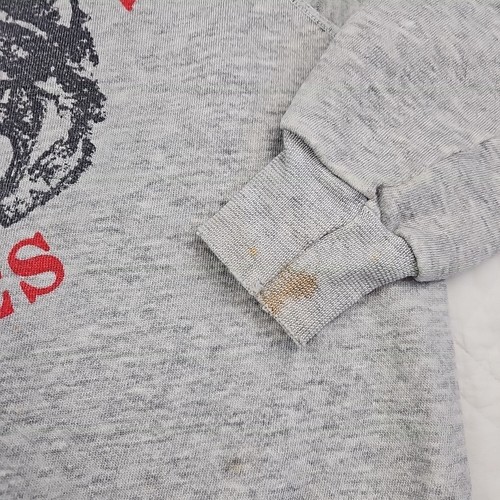 VTG 70's Heather Gray Crewneck Sweatshirt Hackensack Huskies Size S/M - Picture 3 of 13