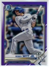 2021 Bowman Draft Chrome Bobby Witt Jr. #BDC-47 Purple Refractor  /250 READ