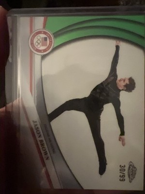 2026 TOPPS CHROME WINTER OLYMPICS GREEN JASON BROWN /99 #117