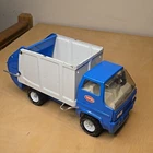 Vintage 1960s Tonka Sanitary Service Garbage Truck Blue & White Pressed Steel