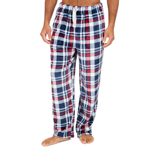 Mens Fleece Pyjama Bottoms Lounge Pants PJs Gaming Check Size S-XXL - Picture 7 of 51