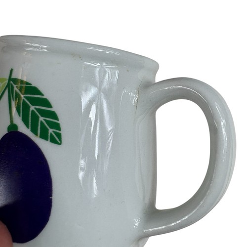 Brocca ARABIA Finlandia crema zuccheriera barattolo marmellata con coperchio prugne Pomona anni 60 vintage - Foto 15 di 21