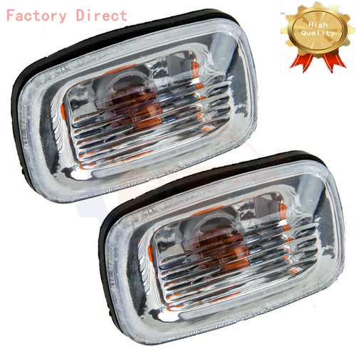 2X Side Fender Marker Turn Signal Light For Toyota Land Cruiser LC76 LC80 90 100 - Picture 2 of 4