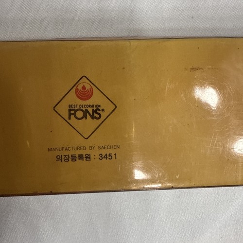 Juego de 5 reposapalillos pintados a mano hechos en Corea vintage c.1980 - Imagen 2 de 7