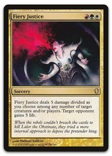 Fiery Justice #188 (LP) Commander 2013 C13 Magic MTG