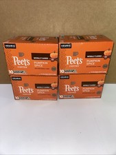  4 Boxes Peet's Coffee Pumpkin Spice Keurig K-Cups 40 Total 06/2026 Sealed