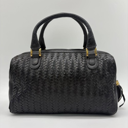 Auténtico bolso de mano FENDI Mini Boston 2 vías FF cuero negro - Imagen 20 de 24