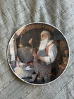 Norman Rockwell Christmas 1984 Special Edition Plates Santa In His Workshop