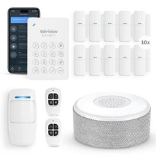 Alarm System for Home Security, Door Alarm Systems, App Alerts, 15Piece Kit, ...