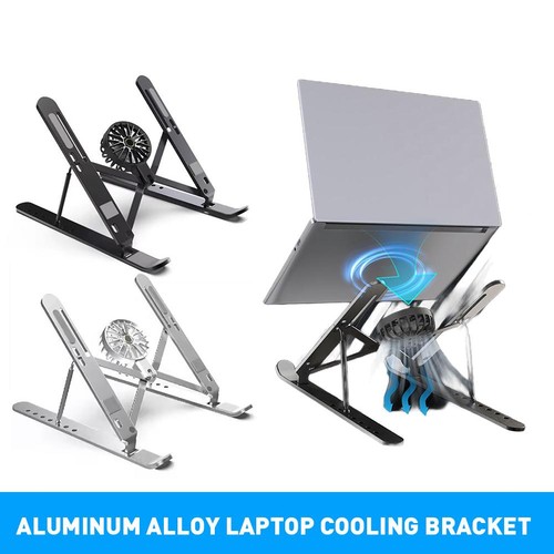 Stojak na laptopa ze stopu aluminium regulowany składany przenośny do notebooka♖ - Zdjęcie 2 z 12