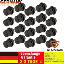 Radmuttern Kegelbund Schwarz M12x1,5 SW 19 für Ford Alufelgen 20 Stück 19mm