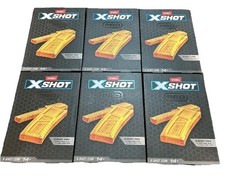 Zuru X-Shot X Shot Pro, 1 Half Clip And 1 Full Clip Clips Only LOT OF 6 NEW