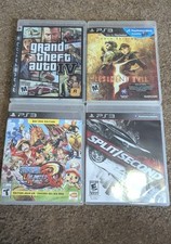 Lot of 4 Sony PlayStation 3 PS3 Games GTA 4l, One Piece, Split Second, RE 5