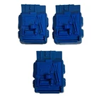 Gi Joe Blue Radio Backpack for 12 inch Action Figures Lot Of 3 Vintage