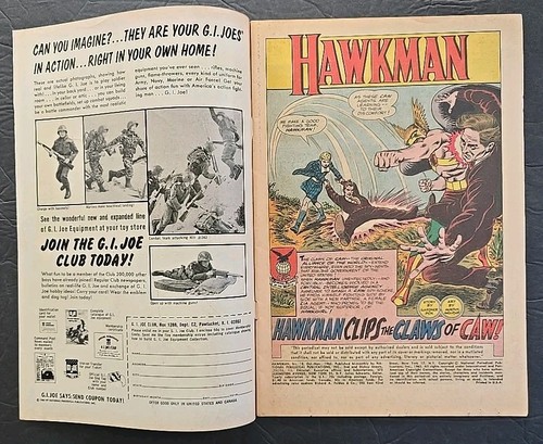 HAWKMAN #10 COMIC BOOK (DC,1965) SILVER AGE - 第 2/6 張圖片