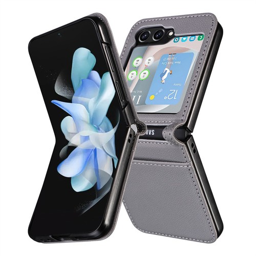 Case for Samsung Galaxy Z Flip 6 5 4 3 Leather Card Holder Phone Cover - Picture 5 of 19