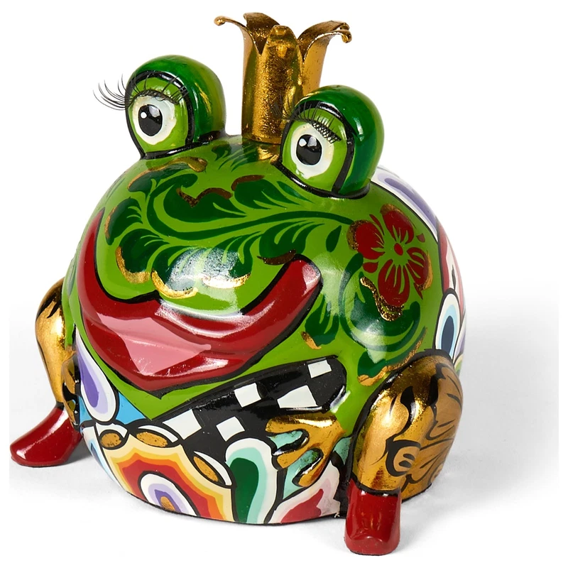 RANA Re dei Ranocchi Statua Scultura Tom's Drag 4435 Marvin Oro 10 cm Pop Art, fotografia 5 di 9