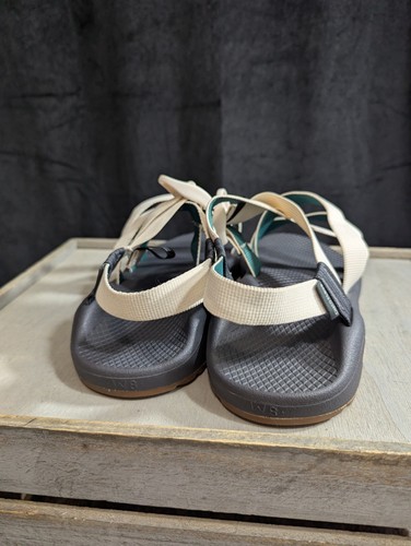Chaco Z Cloud Banded Double Strap White/Green Sport Sandals Womens 8 - JCH107542 - Picture 9 of 11