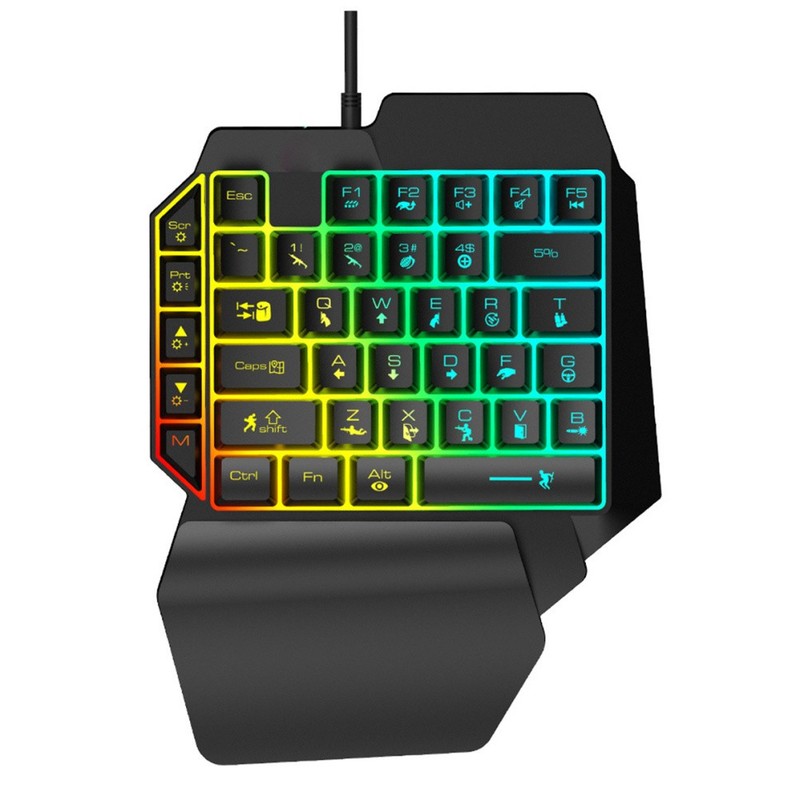 Wired Mechanical Keyboard Mechanicalkeyboard Single-hand Control Keypad